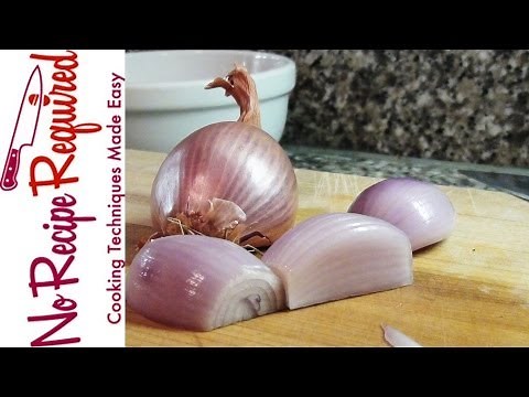 How to Peel a Shallot - One Minute Cooking Class from NoRecipeRequired.com