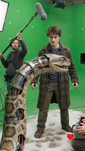 🐍⚡ Did you know Harry Potter could speak Parseltongue? #harrypotter #behindthescenes ##usashorts