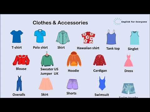 Clothes and Accessories vocabulary