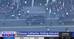 Princess Catherine arrives at Center on the Developing Child at Harvard University