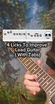 4 Licks To Improve Lead Guitar | Improvisation | Guitar Tabs | Performed By Scouseshredder1