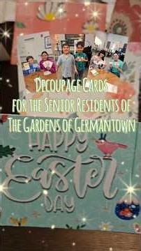Handmade Decoupage Cards for Seniors | BY2S at The Gardens of Germantown