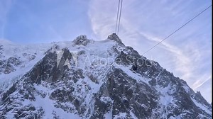 Chamonix in aiguille du midi in cable car is wow