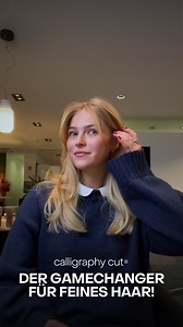 3.5K views · 13 comments | Mehr Volumen, mehr Bewegung, mehr Wow!  Milena zeigt, wie der Calligraph selbst feinem Haar mehr Fülle und Dynamik verleiht – und das Ergebnis spricht für sich! Das eigentliche Schneiden? Zeigen wir euch im nächsten Reel!  Bleibt dran! Wie gefällt euch dieser Volumen-Boost? Schreibt’s in die Kommentare!  #calligraphycut #FeinesHaar #hairtrends | Calligraphy Cut | Facebook
