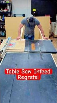 Table Saw Infeed Fix