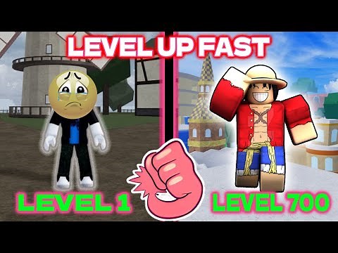 BEST TIPS on how to LEVEL UP FAST in the First Sea using RUBBER FRUIT in BLOX FRUITS | LVL 1 to 700