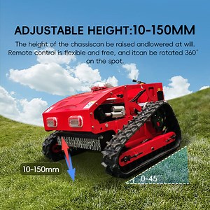 Gasoline Lawn Mower 550mm Grass Cutting Robot Gasoline Mower with Remote Control for Lawns Wasteland