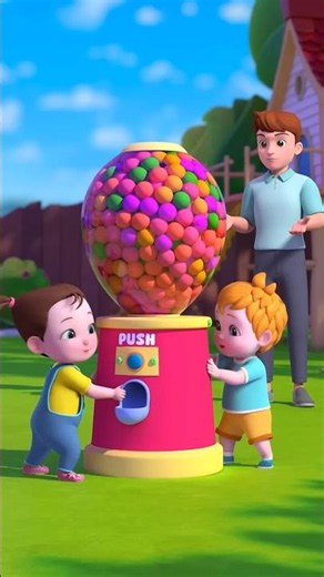 Sharing is Caring! 🍭 Toy Gumball Machine! #shorts #kids
