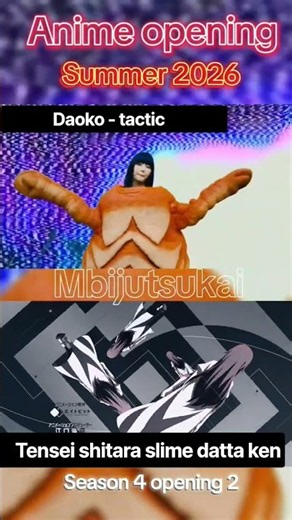 tensei shitara slime datta ken season 4 opening 2 #anime #mbijutsukai #rimuru #daoko #animeopening