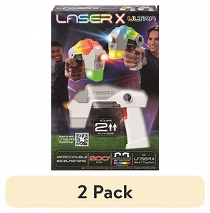 (2 pack) Laser X Ultra Micro Laser Tag Set – Infrared Blasters for Indoor & Outdoor, Kids Ages 6 and up