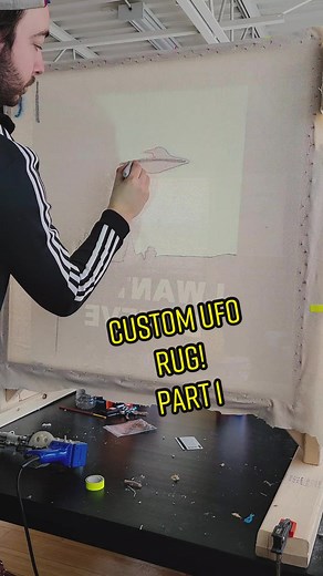 Creating a Unique UFO Custom Rug - DIY Tutorial