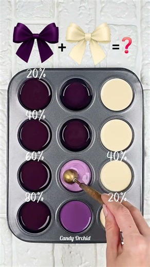 Deep purple & Cream Color Mixing | #colormixing #colorpalette #artshorts #colormix #asmr #artcolors