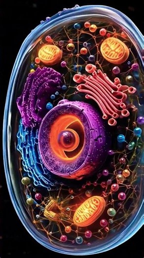 Animal Cell Anatomy Explained in 3D! 🔬✨ #shorts