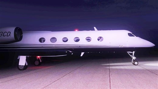 Night Takeoff Chaos: World Heir Gulfstream III