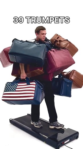 𝑴𝑮 𝑳𝒆𝒂𝒕𝒉𝒆𝒓 𝑾𝒐𝒓𝒌 on Instagram: "When you think one trumpet bag is heavy… 🎺 Try carrying thirty-nine! 🔥 #musicians #trumpetbag #instrumentcase #trumpet #mgleatherwork #brass #tromba"