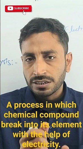 Electrolysis Explained in 30 Seconds 🔥 | Class 10 Chemistry | Easy Trick”#shorts#ytshorts