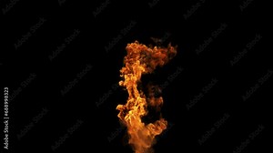 Fire Animation on back ground. Overlay perfect for compositing into your shots. Simply drop it in and change its blending mode to screen or add. 3D Illustration