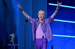 Machine Gun Kelly’s wild MTV VMAs includes Megan Fox’s see-through dress, fight with Conor McGregor