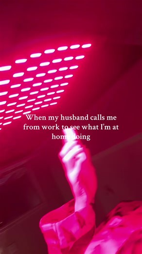 Just adding more steps to my wellness routine don’t mind me lol #redlight #vibrationplate #husbandsbelike