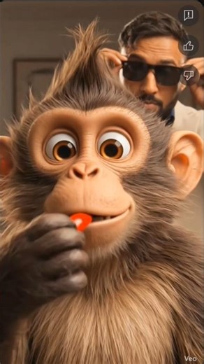 Funny Monkey Eating Red Chilli with Me 😂🌶️ #shorts