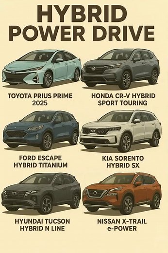 Hybrid Power Drive 🔋 | 2025 Toyota Prius Prime, Honda CR-V Hybrid, Kia Sorento & More#ytshorts