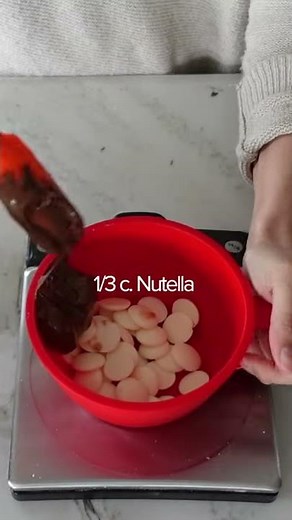 Nutella Filling for Chocolate Covered Treats #SHORTS