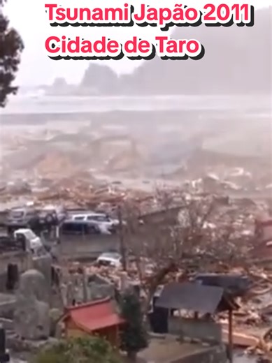 Tsunami no Japão em 11 de Março de 2011. A Cidade de Taro foi severamente atingida. #tsunamijapao2011taromiyakoiwate#Tsunamijapao2011Taro#tiktokbrasil#tiktokjapan