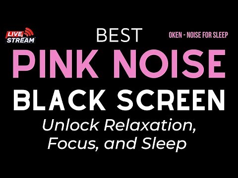 No ADS | Pink Noise on Black Screen 🎧 Ultimate Sound for Deep Rest, Relaxing & Focus