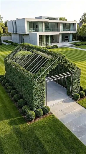 The Evolution of Luxury: The Living Garden Garage.Witness the seamless blend of modern