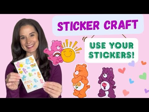 Sticker Crafts - Creative Art Activity - Fun Rainy Day Project for Kids & Parents