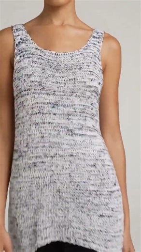 Women's Crinkle Sweater Tank Top Review | Lightweight Spring Crewneck Sleeveless Top (Ultra White)
