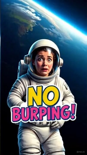 Why Astronauts Can’t Burp In Space (It’s Weird!) #Shorts #SpaceFacts #Science