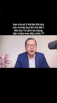 Iran bắn 2 tên lửa vào căn cứ máy bay B2 của Mỹ ???