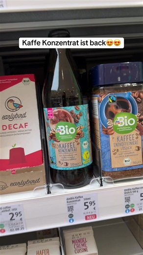 Das beliebte Kaffe Konzentrat ist zurück und fest im Sortiment😍 voll praktisch und einfach für viele Drinks👌 #dmdrogerie #neubeidm #kaffekonzentrat #musthave #fyp