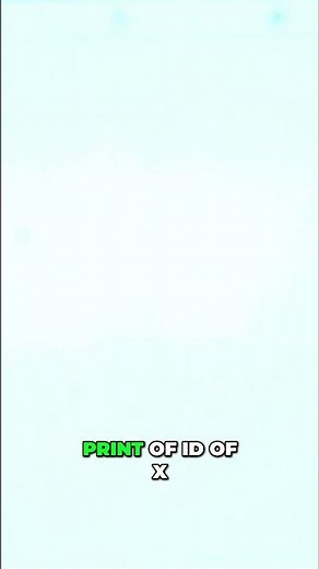 Python: Understanding Variable IDs and Memory Addresses #shorts