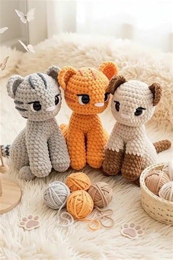 GATO AMIGURUMI PATRON GRATIS 85235 #patrongratuito #crochet #tutorialamigurumicompleto