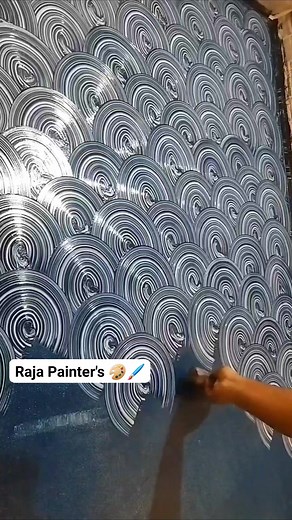 121 reactions · 5 comments | Paint design working ️ Wall Flower #designs #paint #texture #trending #colourful #work #wall #artist | Raja Saifi | Facebook