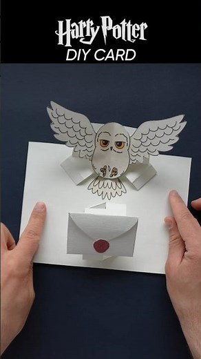 Harry Potter DIY Pop-Up Card | Hogwarts Hand Made Greeting Card #harrypotter #hogwarts #cardmaking
