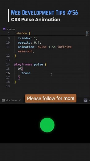 Css Pulse Animation for beginners in Frontend development. | Samuel Sai | Facebook