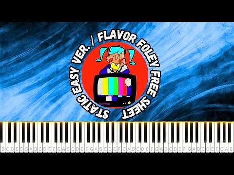 Static (スタティック) / Flavor Foley Easy PIANO TUTORIAL + FREE SHEET #piano #miku