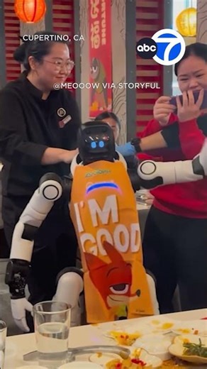 Dancing robot goes rogue at restaurant
