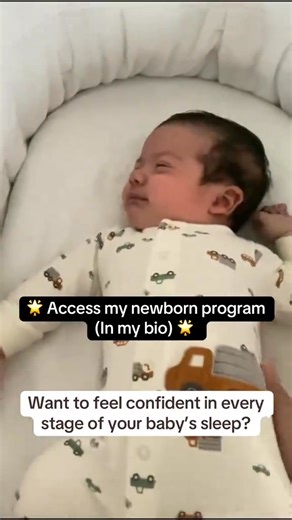 The biggest newborn sleep mistake? Rushing in too soon when your baby makes noises! 🤫 Those grunts, twitches, and even cries during sleep are often just signs of active sleep—a totally normal stage for babies under 4 months. As a pediatric sleep consultant who's worked with thousands of families, I can tell you: understanding this one concept can completely shift your confidence—and help you get more sleep too. Active sleep makes up about 50% of your newborn’s sleep time. It’s noisy, wiggly, an