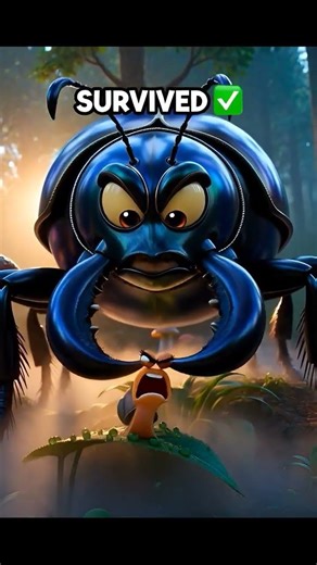 This tiny snail has 24 hr to survive 😱🐌Watch what happens when a BIRD attacks #Shorts #Snail #Nature