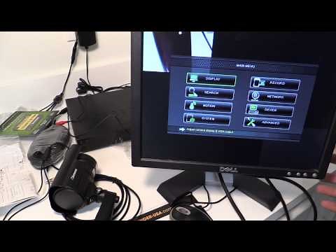 Defender Security System 8 Channel 500GB 600 TVL - Quick Setup and Menus