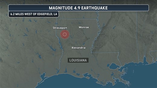 Louisiana rocked by 4 earthquakes days after strongest quake in decades
