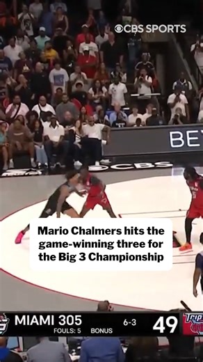 Mario Chalmers wins the Big 3 Championship for Miami 305 🎯 🎯 | CBS Sports