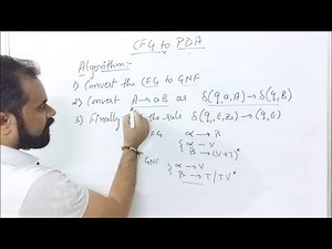 CFG to PDA | Equivalence of CFG and PDA | Conversion | Example | FLA | TOC | By :- Harendra Sharma