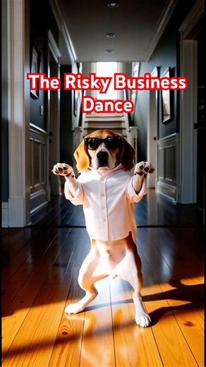 Bucky Recreates the Risky Business Dance 😎🐶