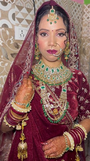Bride look Part 2 #explorepage #viral #growthmindset #dulhanmakeupserviceindelhincr