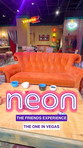 Neon Las Vegas on Instagram: "Could we BE any more excited? The immersive "Friends" attraction has opened its doors in Las Vegas. Whether you're sitting on the ugly orange couch or channeling your inner Phoebe with a "Smelly Cat" performance, the new exhibit lets fans experience all aspects of the iconic show. JJ Snyder and Chris Lawrence give you a look at everything there is to see and do at “The ‘Friends’ Experience: The One in Vegas." Head to the link in bio to read more."